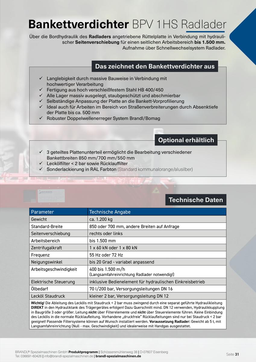 Produktmappe der BRANDL Spezialmaschinen GmbH, Seite 31 von 42