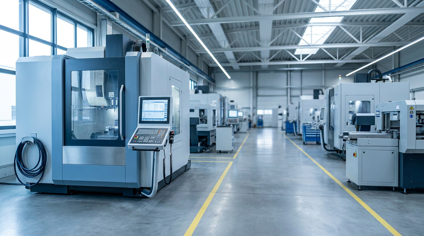 Moderne CNC-Halle