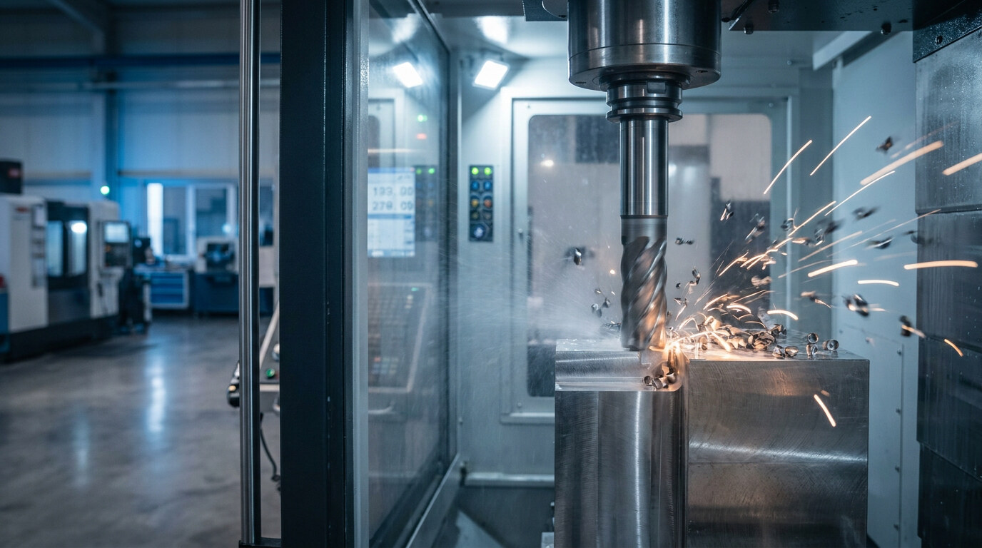 CNC-Präzisionsbearbeitung mit Spänen